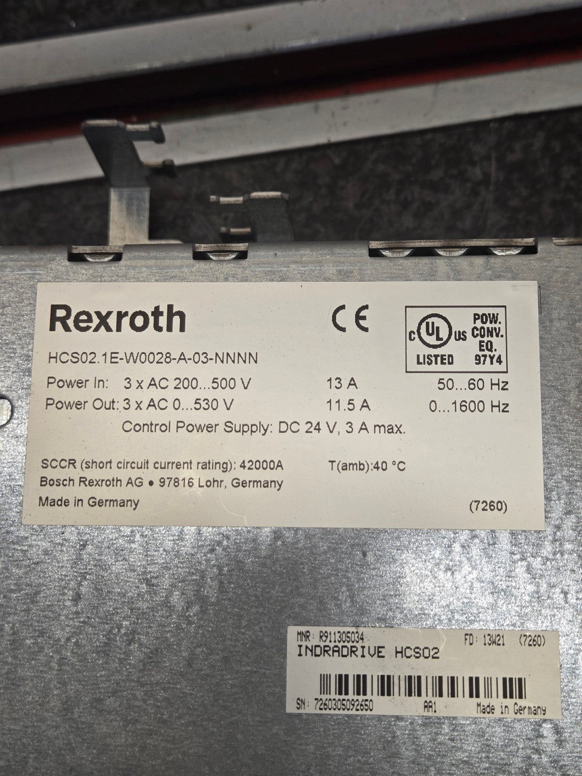 Rexroth Indra Drive C R911305499 / R911298374