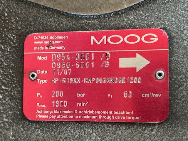 Moog Doppelpumpe RKP100 RKP63 für Engel