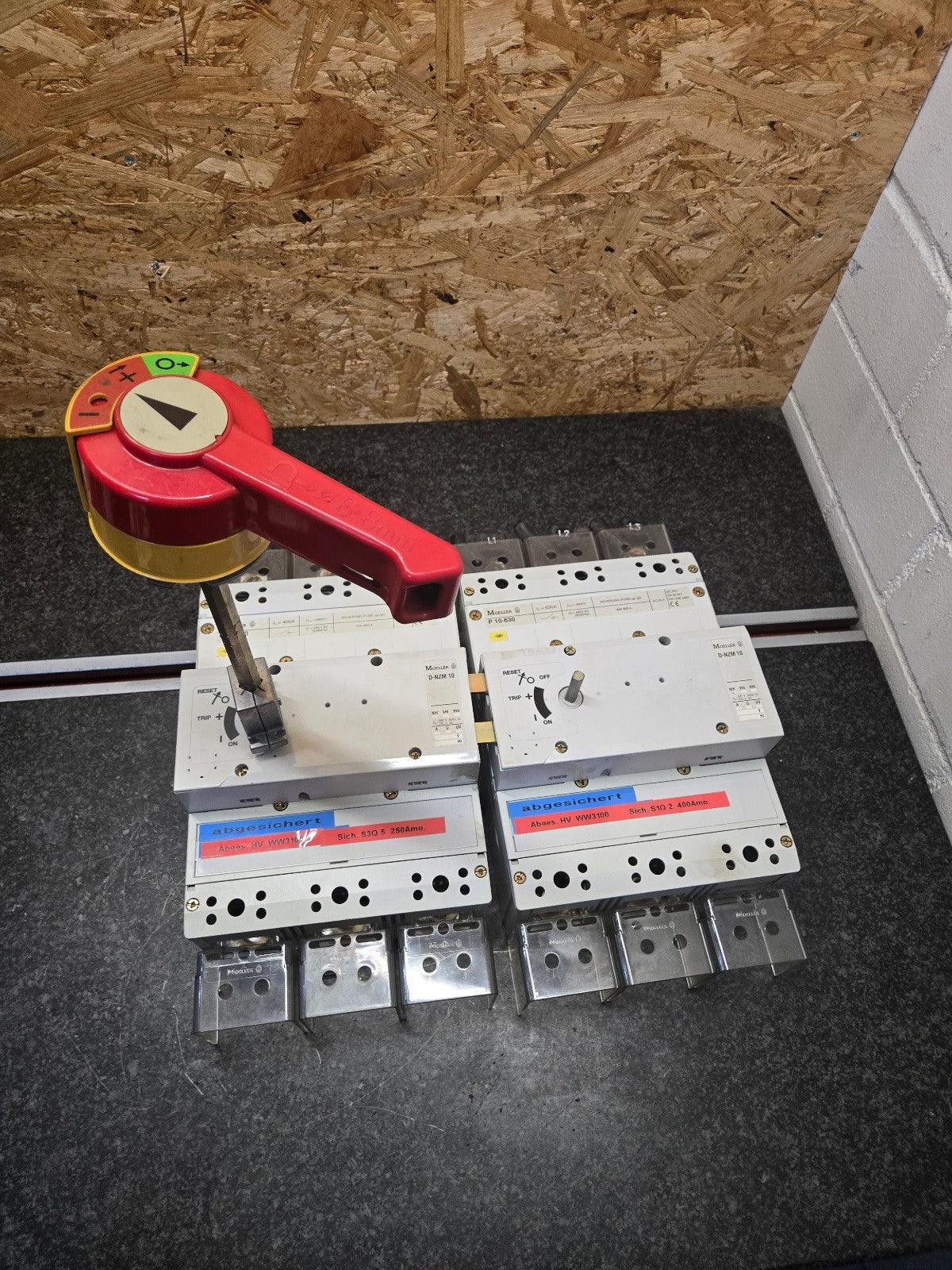 Hauptschalter Moeller P10-630 & P10-400