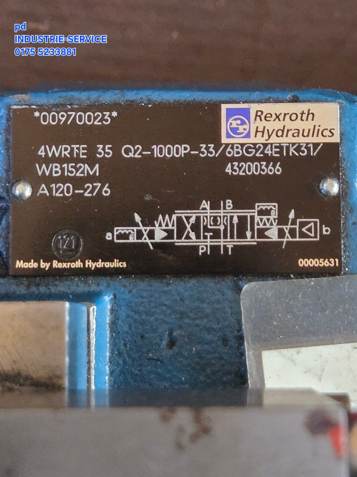 Rexroth Hydraulics Ventil 4WRTE 35 Q2-1000P-33 WB152M