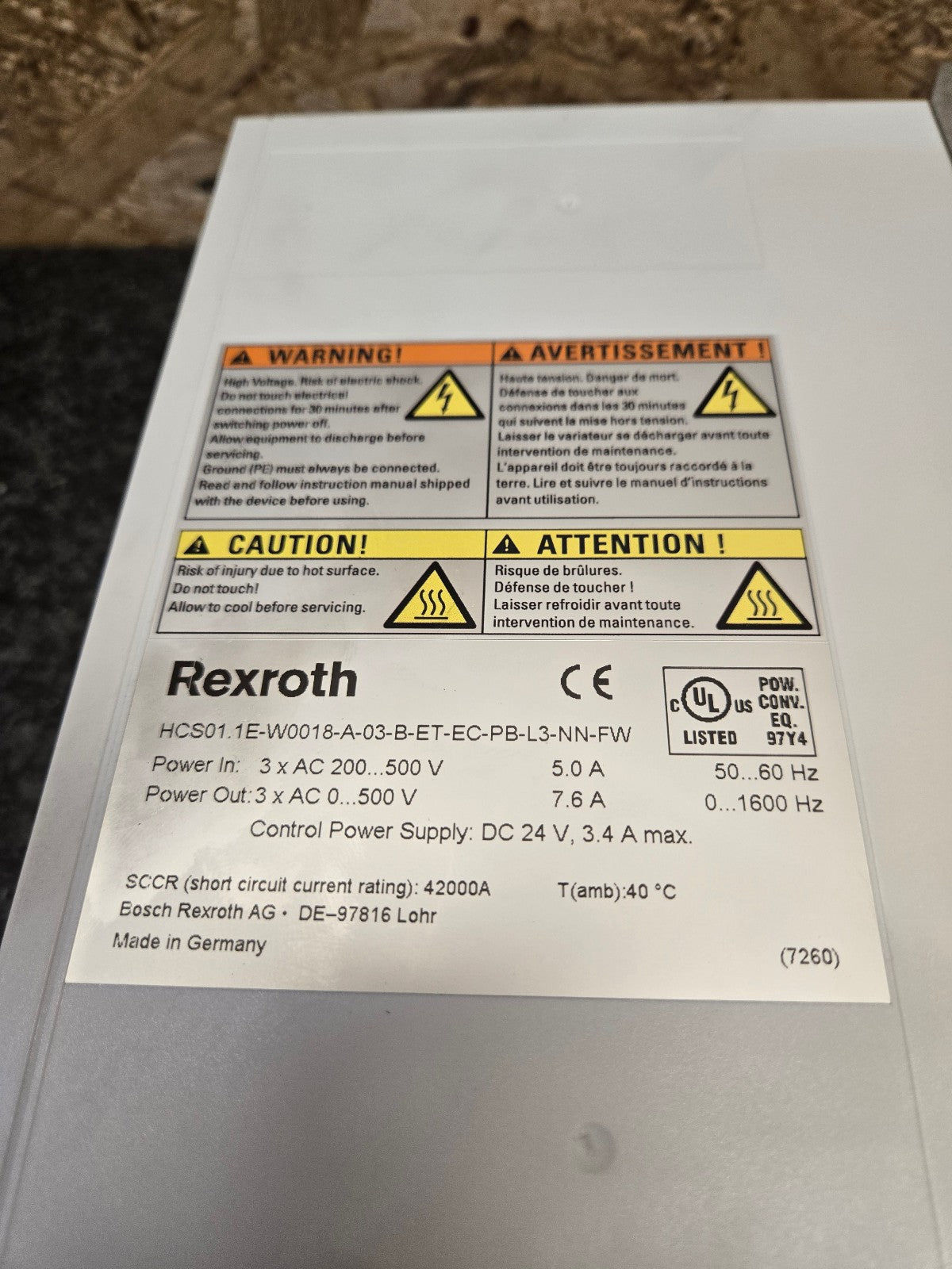 Rexroth Indra Drive R911337329 Cs Frequenzumrichter