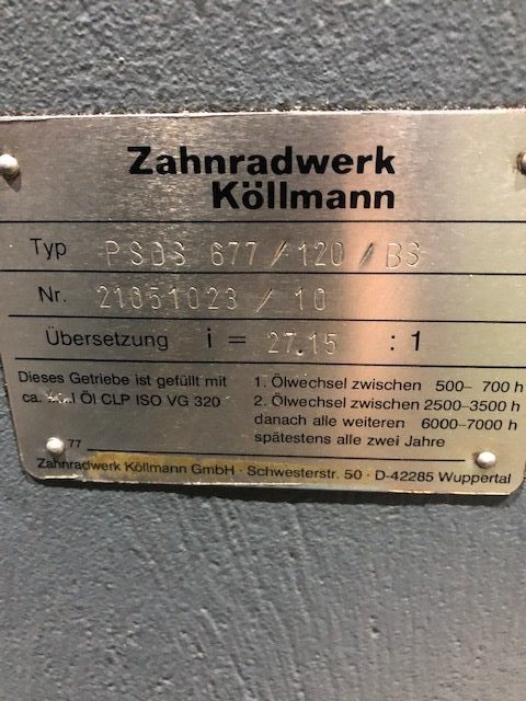 Getriebe Battenfeld 7700/12000 Spritzeinheit