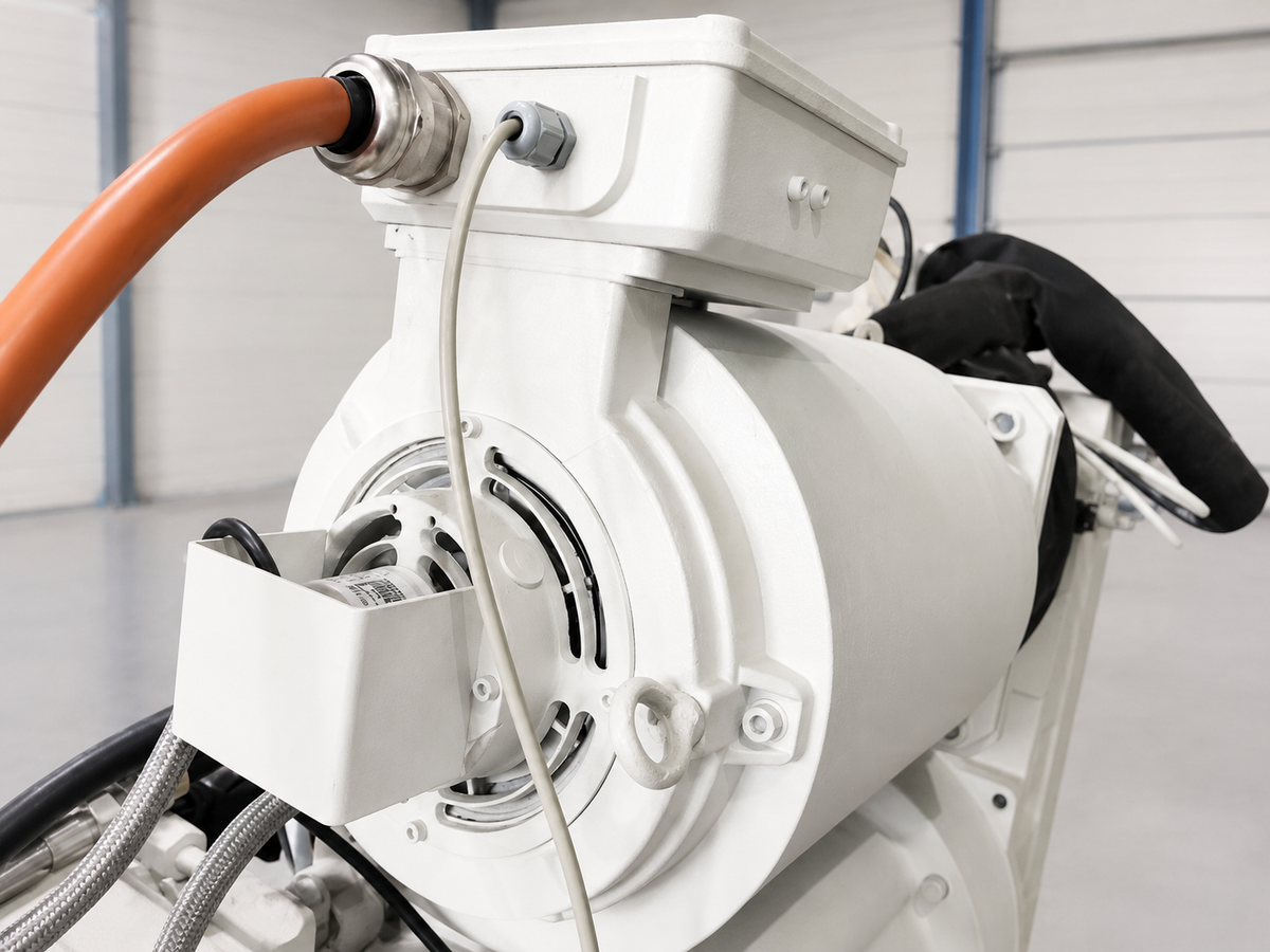 Oswald Elektromotor FQD13.2WI-IEC für Krauss Maffei Schneckenantrieb