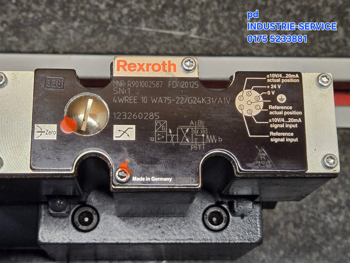 Rexroth Ventil DEMAG MNR: R901002587 / 4 WREE 10 WA75-22
